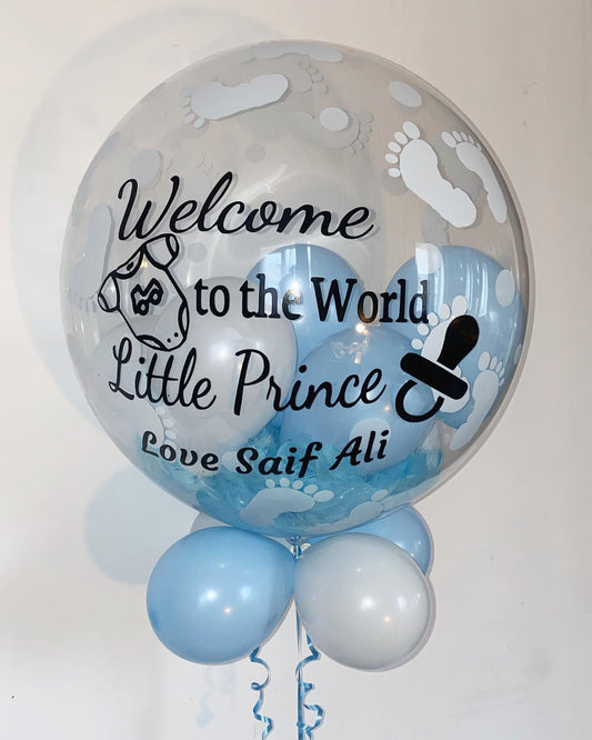 Confetti Bubble Balloon  Bouquet