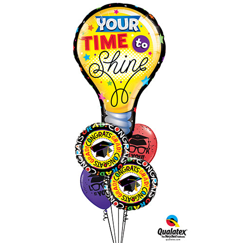 Party Balloon Time To Shine Congrats Balloons Bouquet