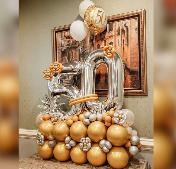 50 th Balloons Stack