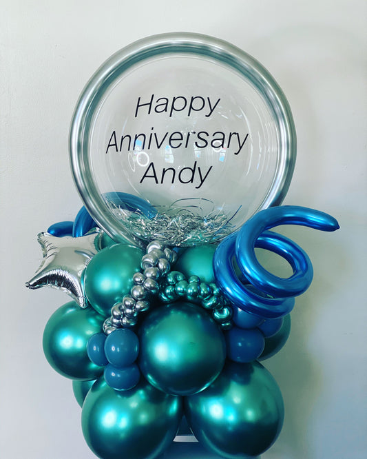 Happy Anniversary Bubble Balloon Bouquet