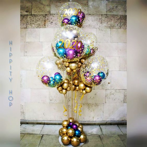 Confetti Bubble Balloon Bouquet