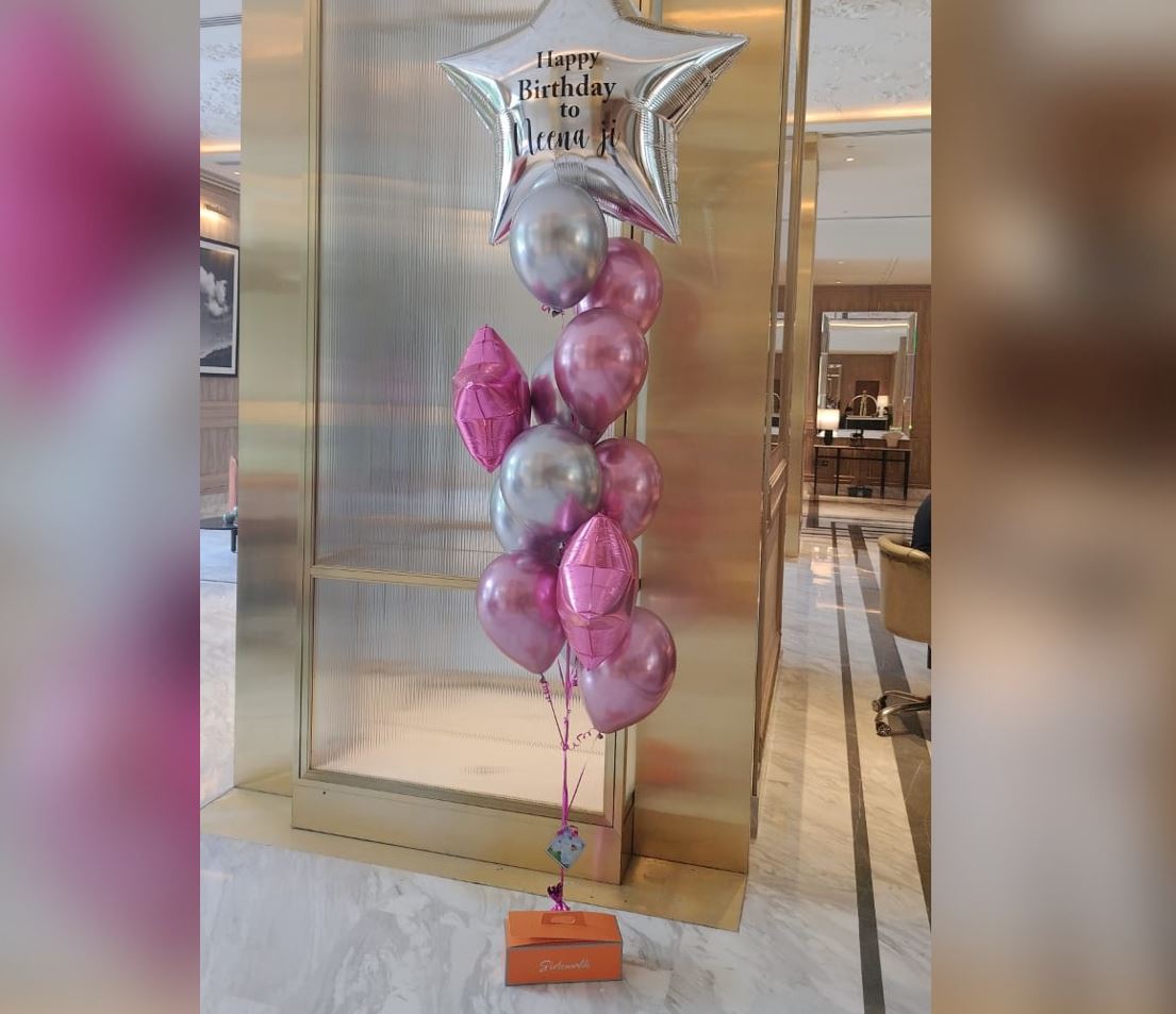 HBD Personalized Stars Balloon Bouquet