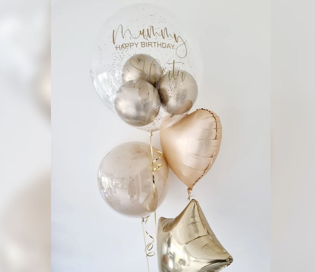 Mummy Birthday Personalized Bubble Balloon Bouquet