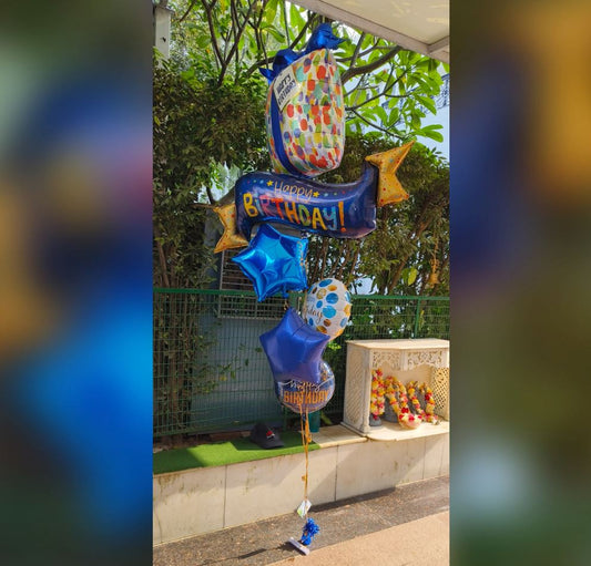 HBD Gift Balloon Bouquet