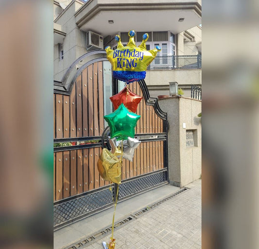 Birthday King Star Balloon Bou