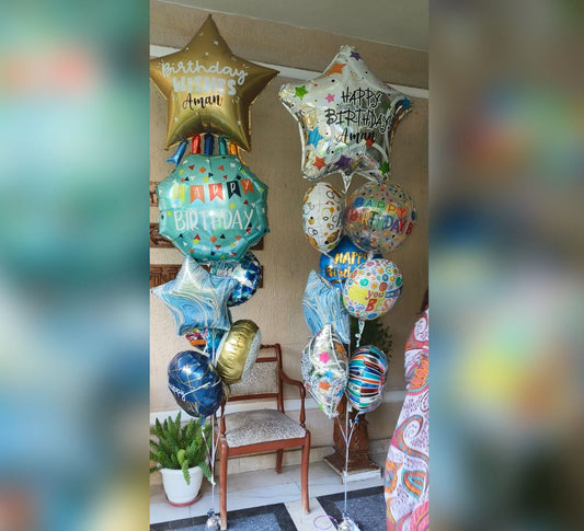 "You are the best" HBD Wishes Balloon Bouquet 