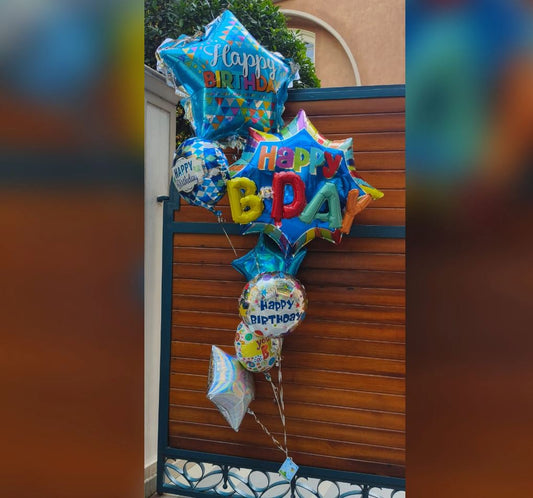 HBD Supershape Balloon Bouquet