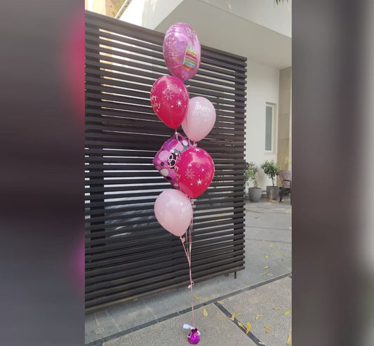 Birthday Girl Sparkling Star Balloon Bouquet