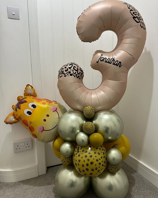 3rd Birthday balloon bunch