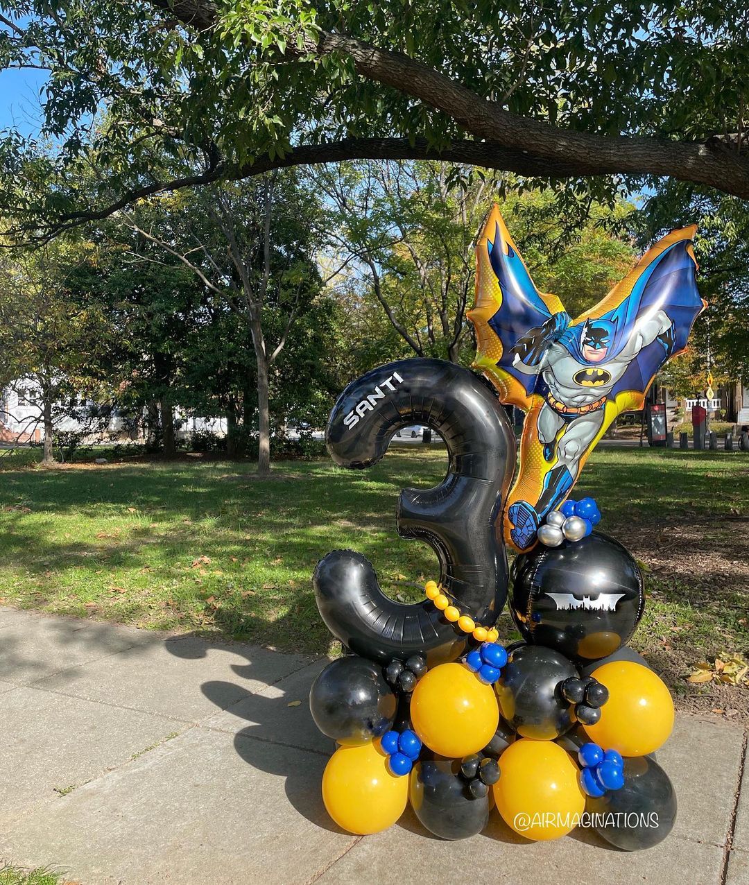 3rd Birthday Balloon cluster 