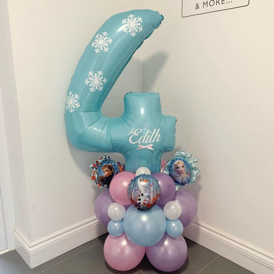 4th Birthday Balloon Bunch