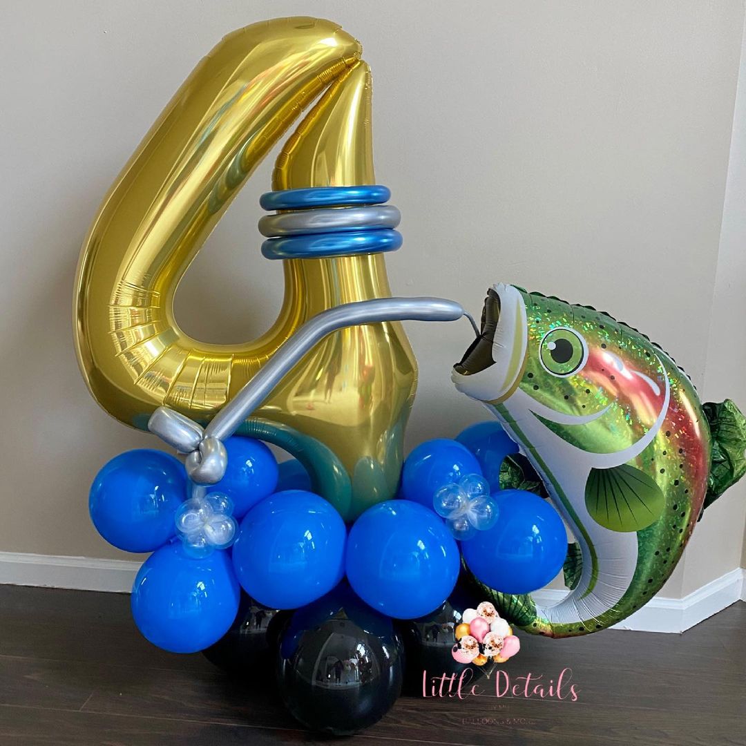 4th Birthday Personalize Balloon