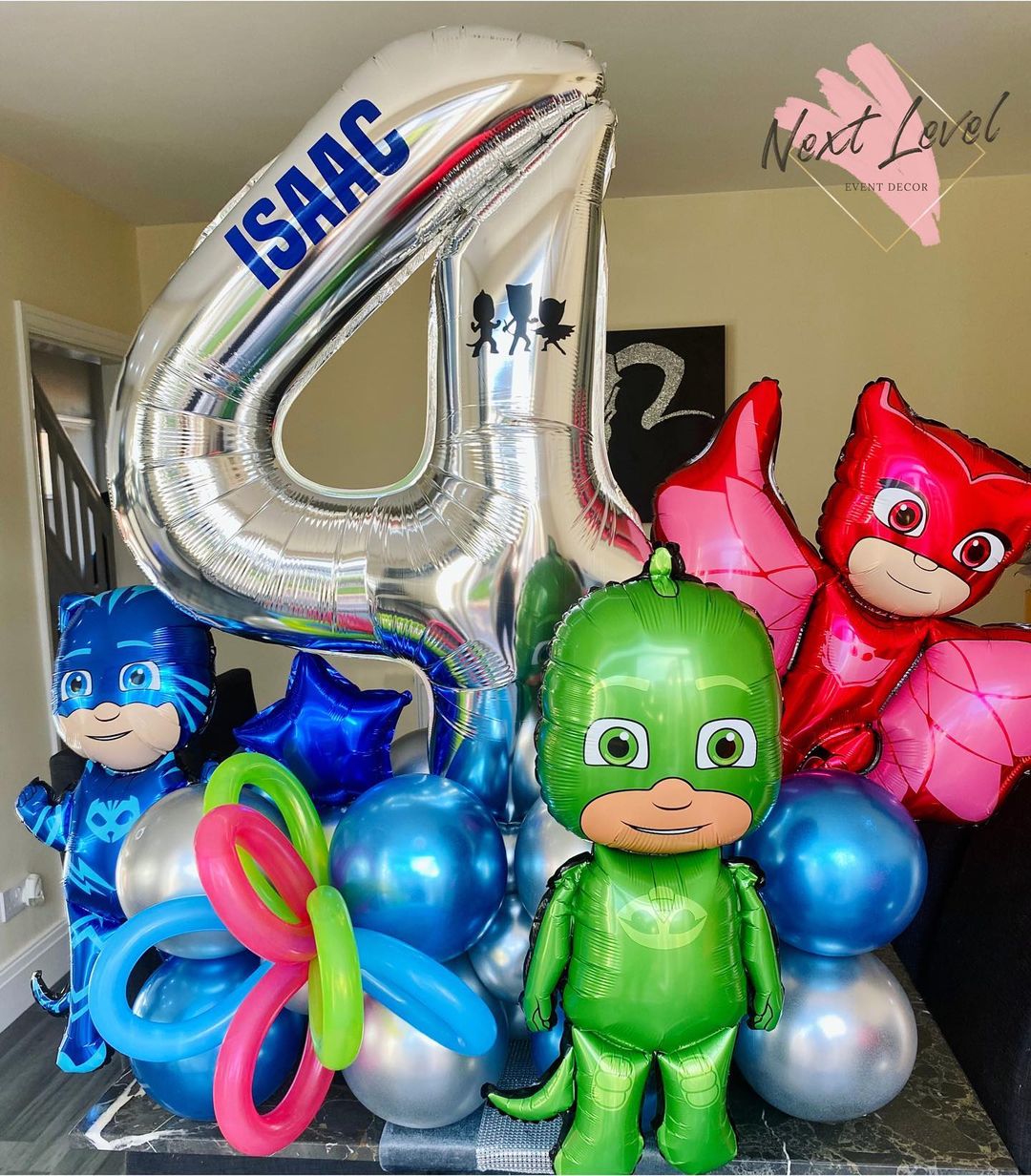 4th Birthday Balloon Bunch