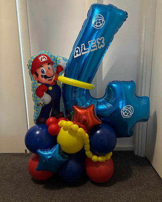 4th Birthday Balloon Bunch