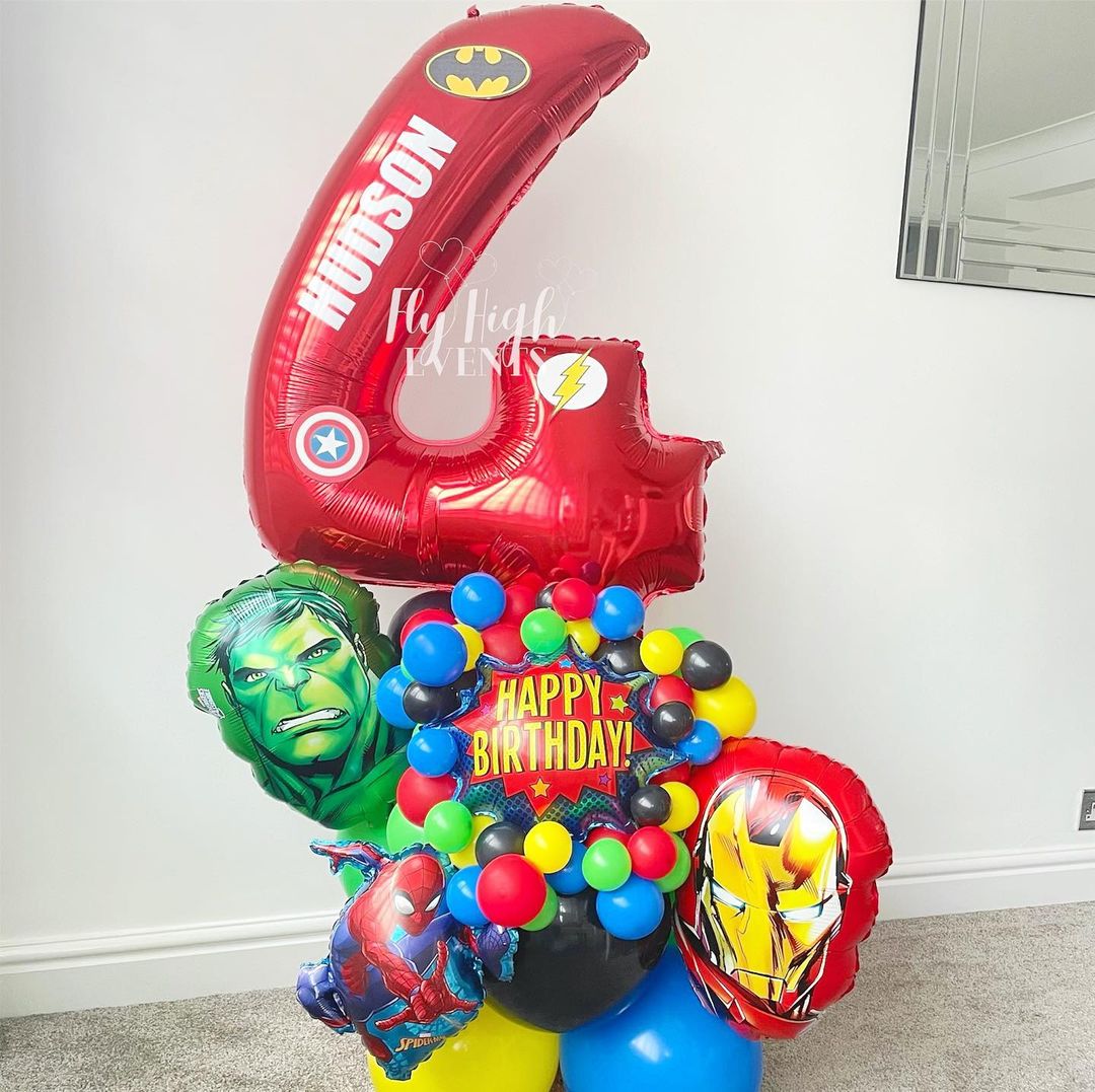 4th Birthday Personalize Balloon