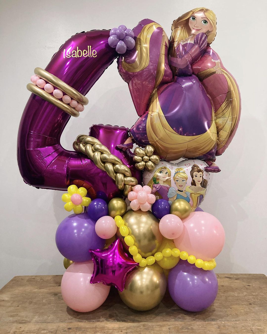 4th Birthday Balloon Cluster