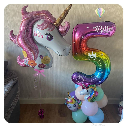 5th Birthday Balloon Bunch