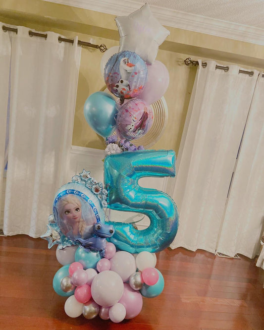 5th Birthday Balloon Cluster