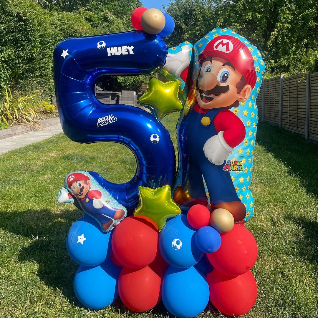 5th Birthday Balloon Bunch
