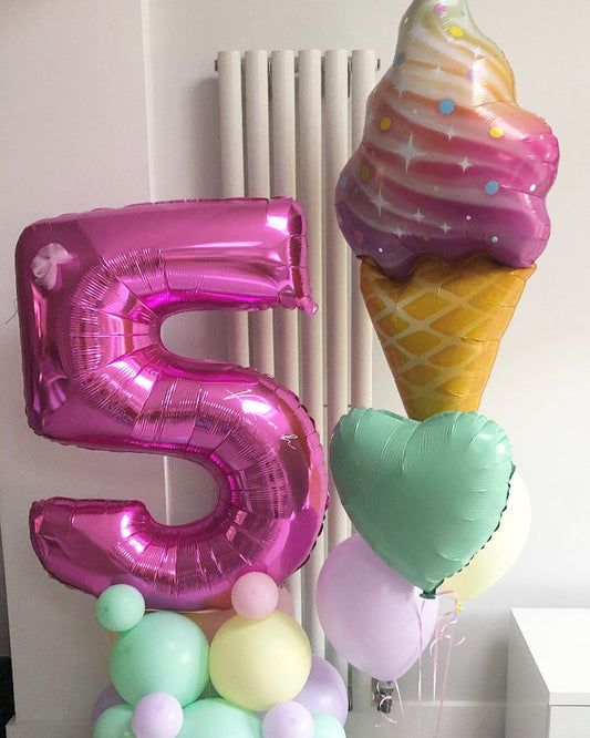 5th Birthday Balloon Bunch