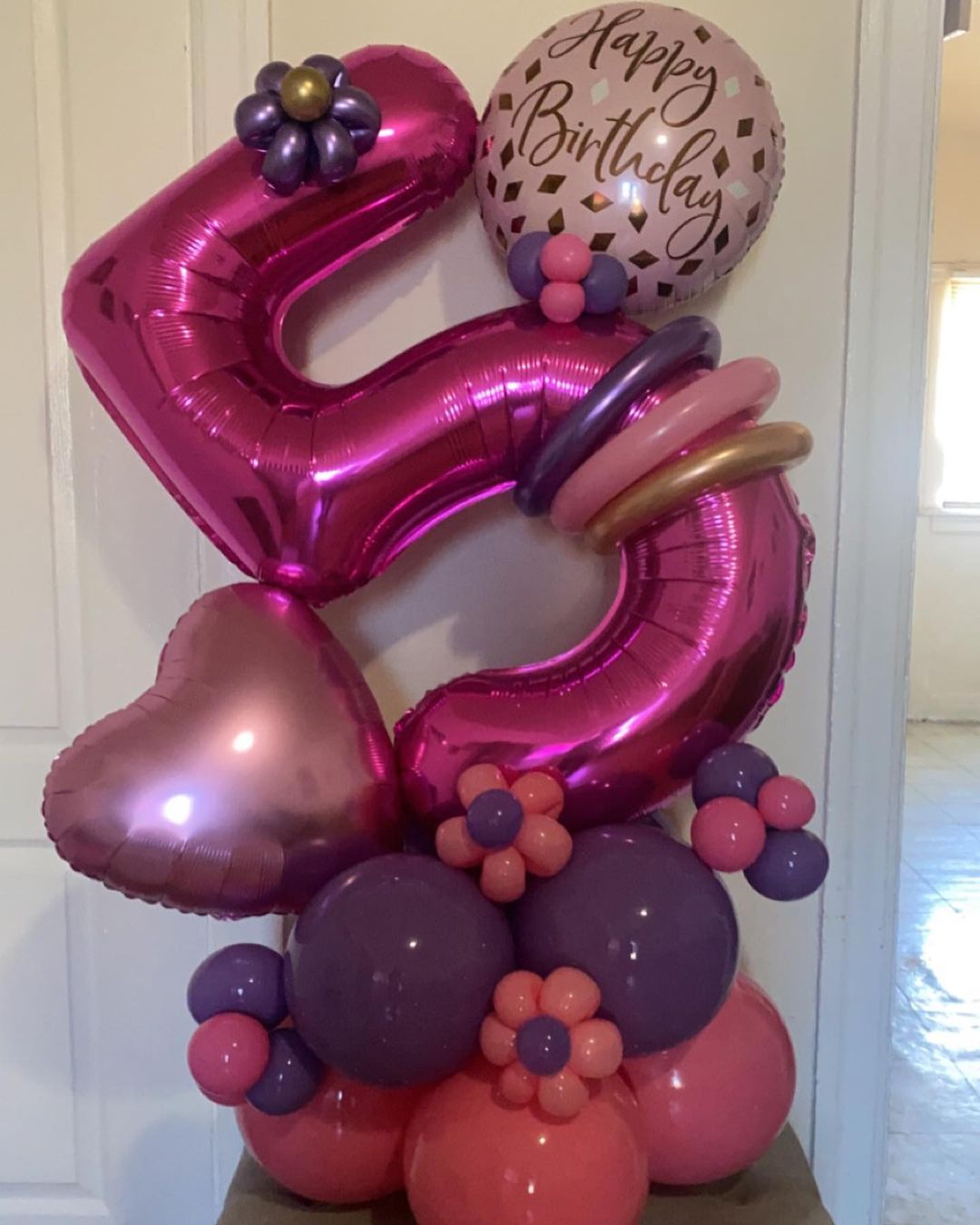 5th Birthday Balloon Bunch