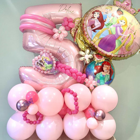 5th Birthday Balloon Cluster