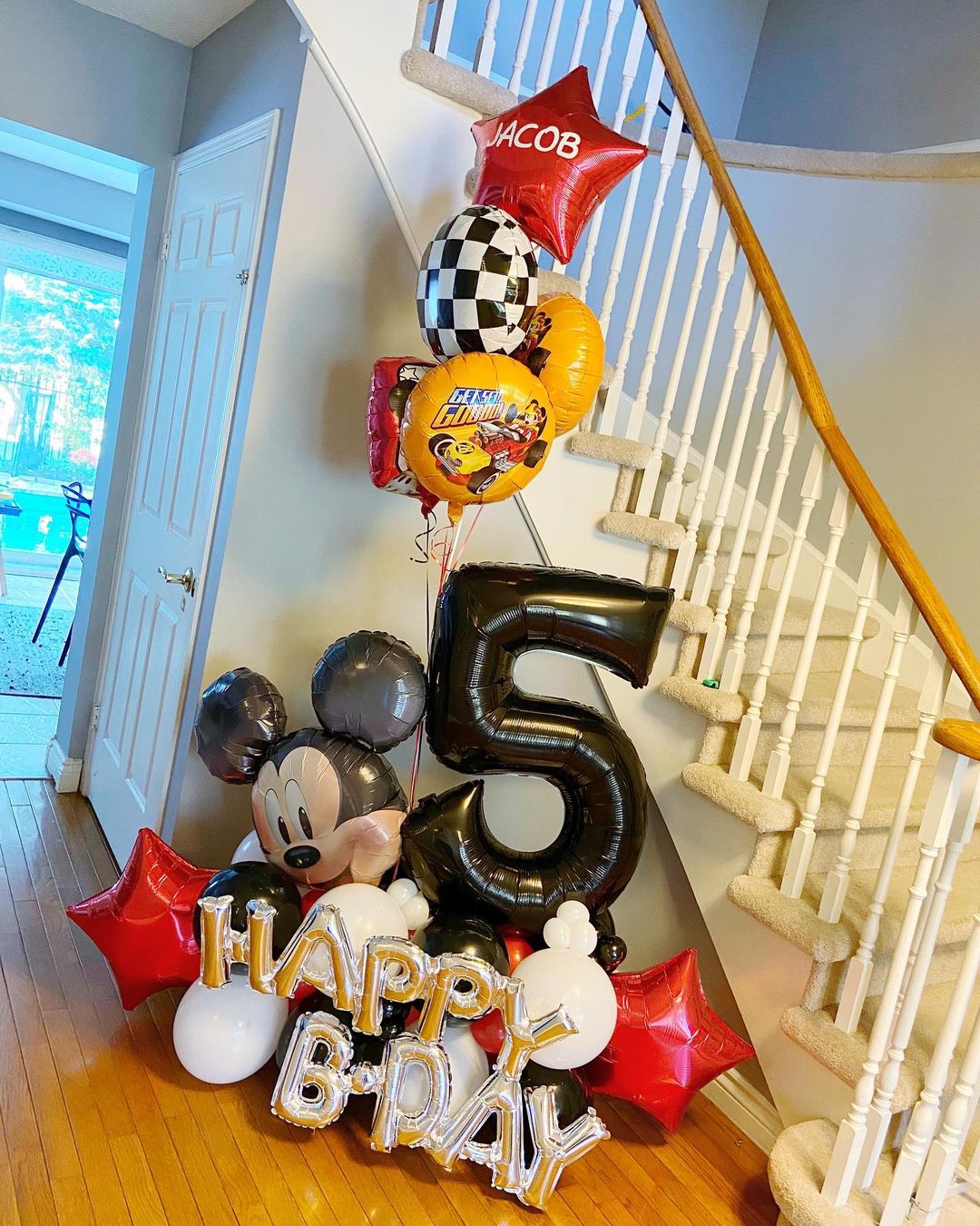 5th Birthday Balloon Bunch