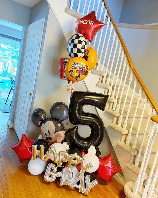 5th Birthday Balloon Bunch