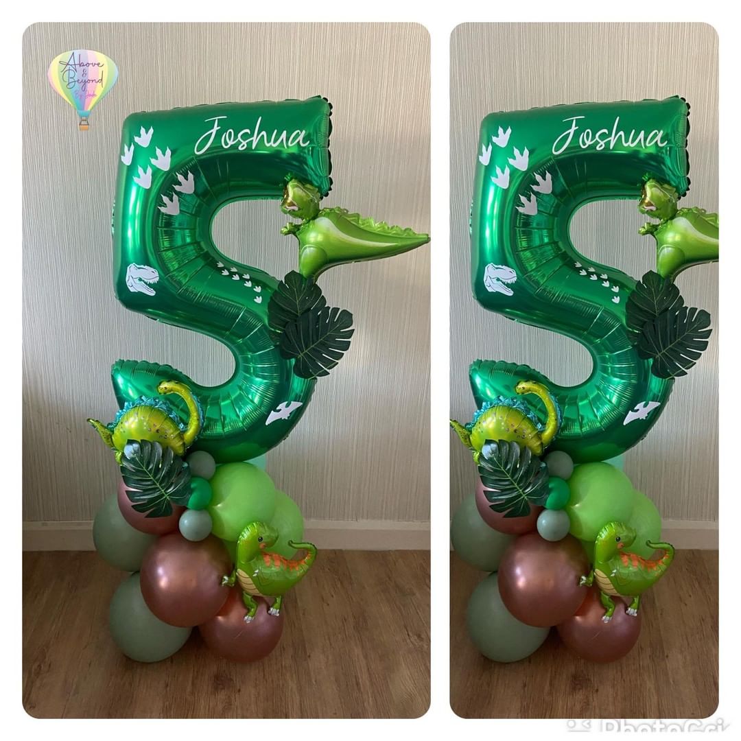 5th Birthday Balloon Cluster