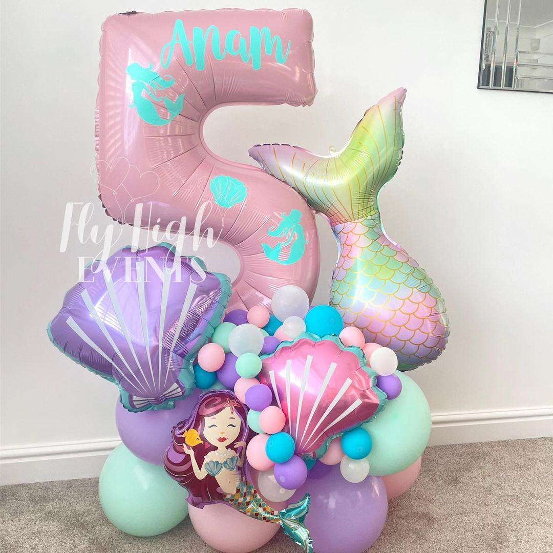 5th Birthday Balloon Bunch