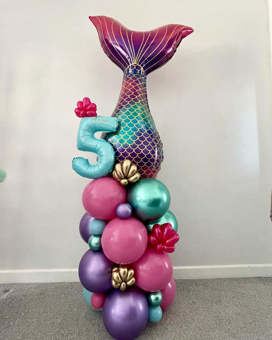 5th Birthday Balloon Cluster