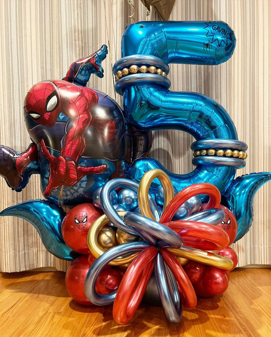 5th Birthday Balloon Cluster