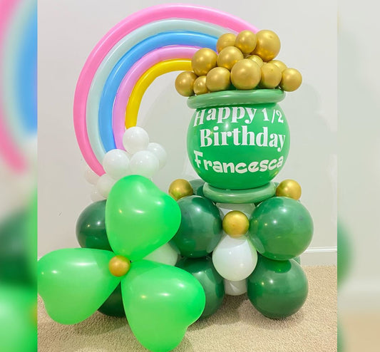 Happy Half Birthday Cluster Balloon Bouquet