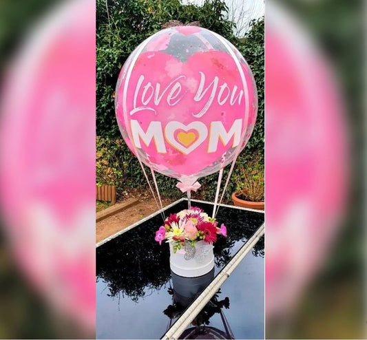 Mother's Day Love you MOM Balloon Bouquet