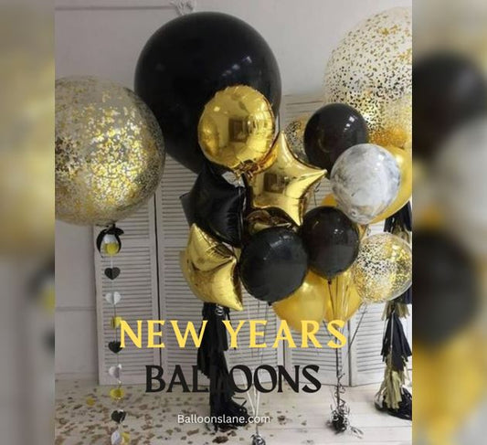 Glitter Bubble Latex Balloon Bouquet