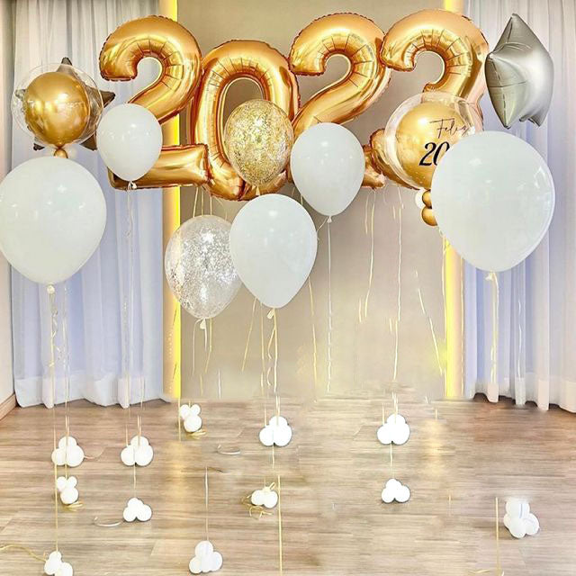 Happy New Year 2022 Balloon Bouquet