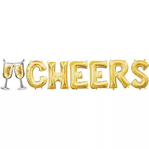 Cheers Letter Balloon Kit 6pc