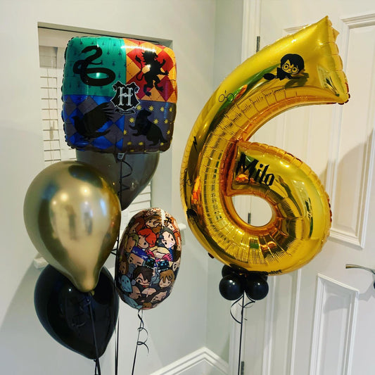 6th Birthday harry Potter Balloon Bouquet