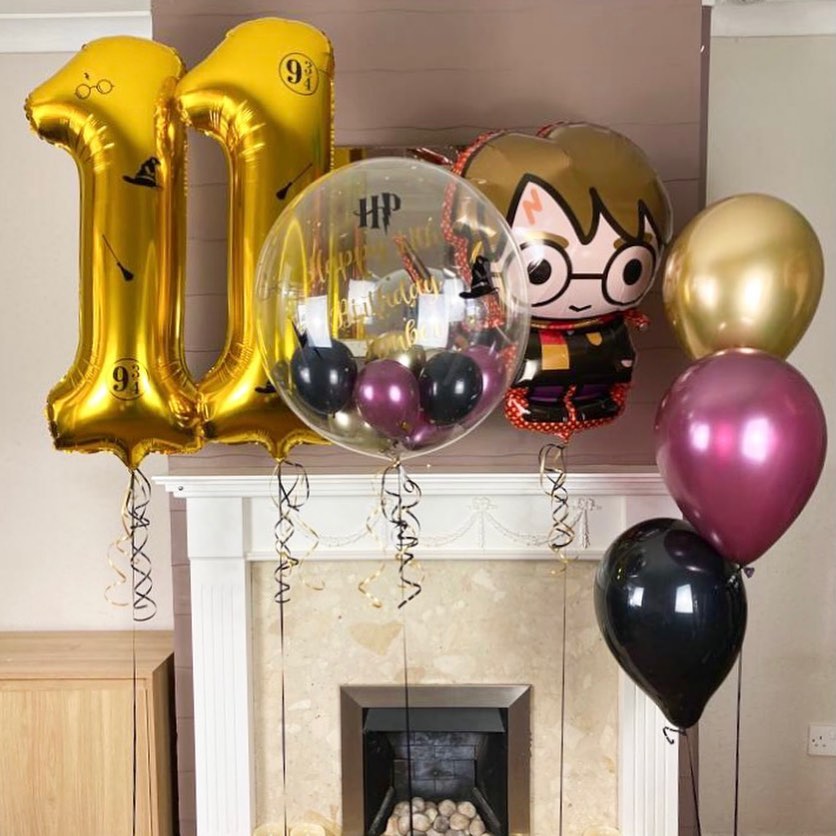 11th Birthday Fukny Harry Potter Balloon Bouquet