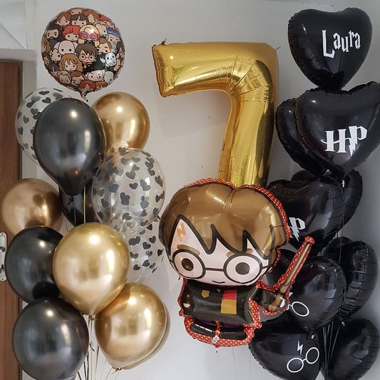 7th Birthday Funky Harry Balloon Bouquet