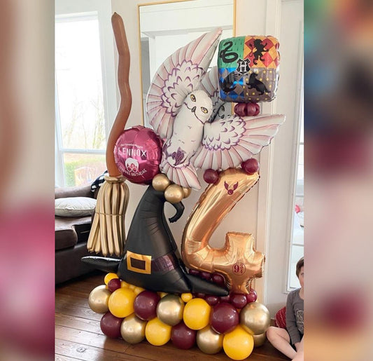 4th Birthday Harry Potter Cluster Balloon Bouquet