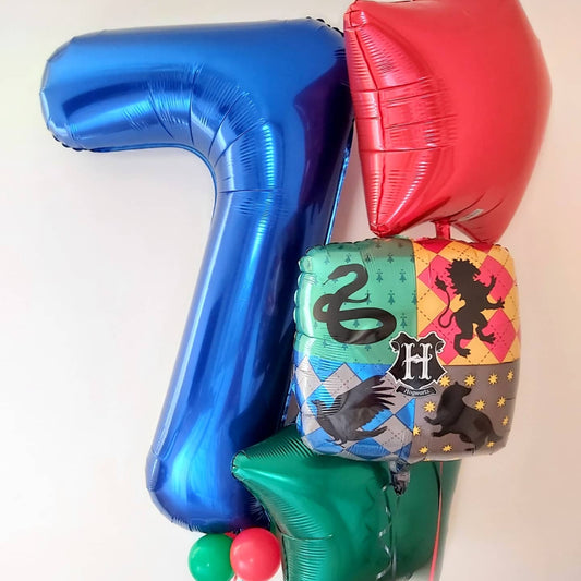 7th Birthday Harry Potter Star Balloon Bouquet