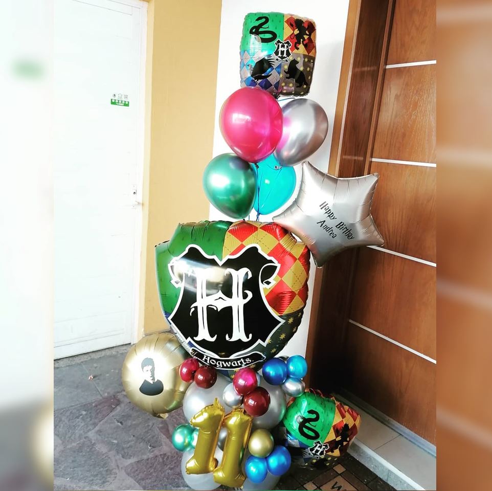 Harry Potter Theme 11th HBD Balloon Bouquet