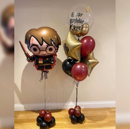 HBD Funky Harry Potter Bubble Balloon Bouquet