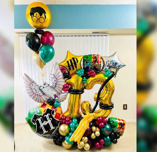 13th Birthday Harry Potter Cluster Balloon Bouquet