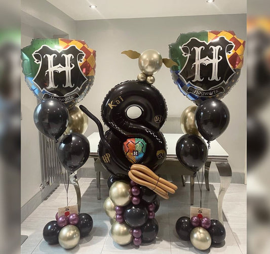 8th HBD Harry Potter Balloon Bouquet