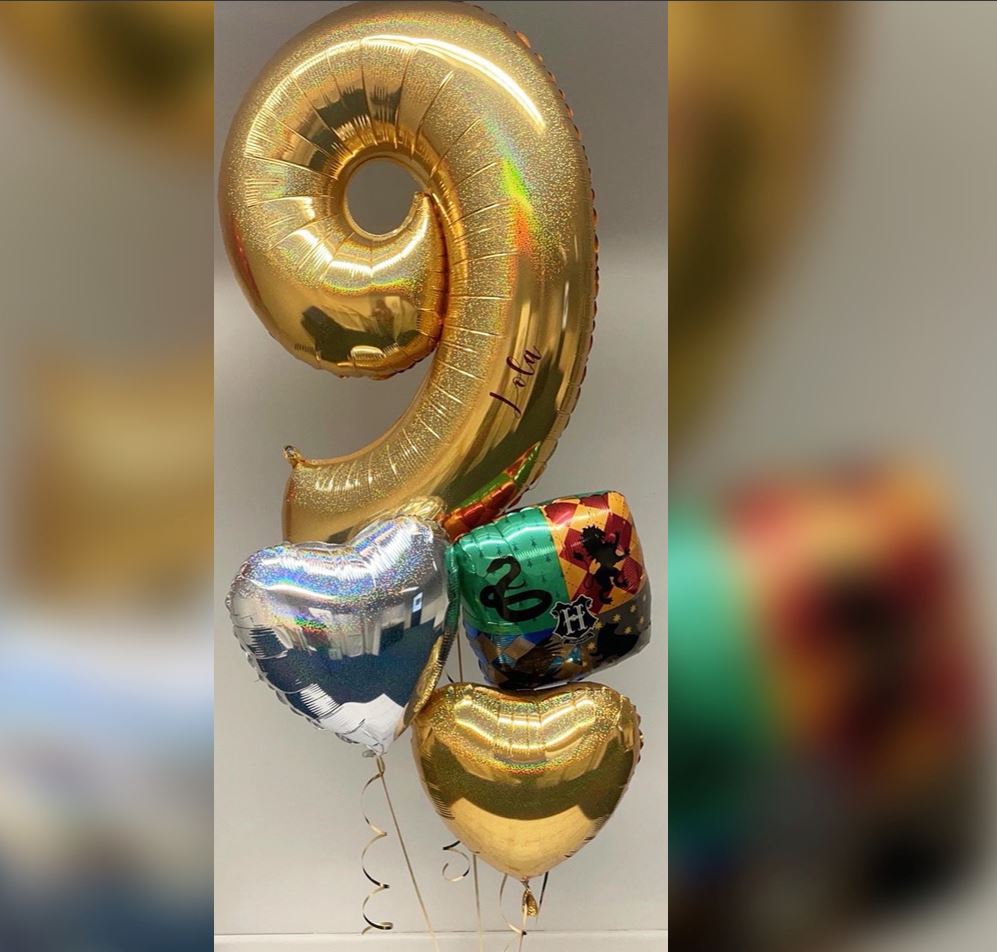 9th Birthday Harry Potter Balloon Bouquet