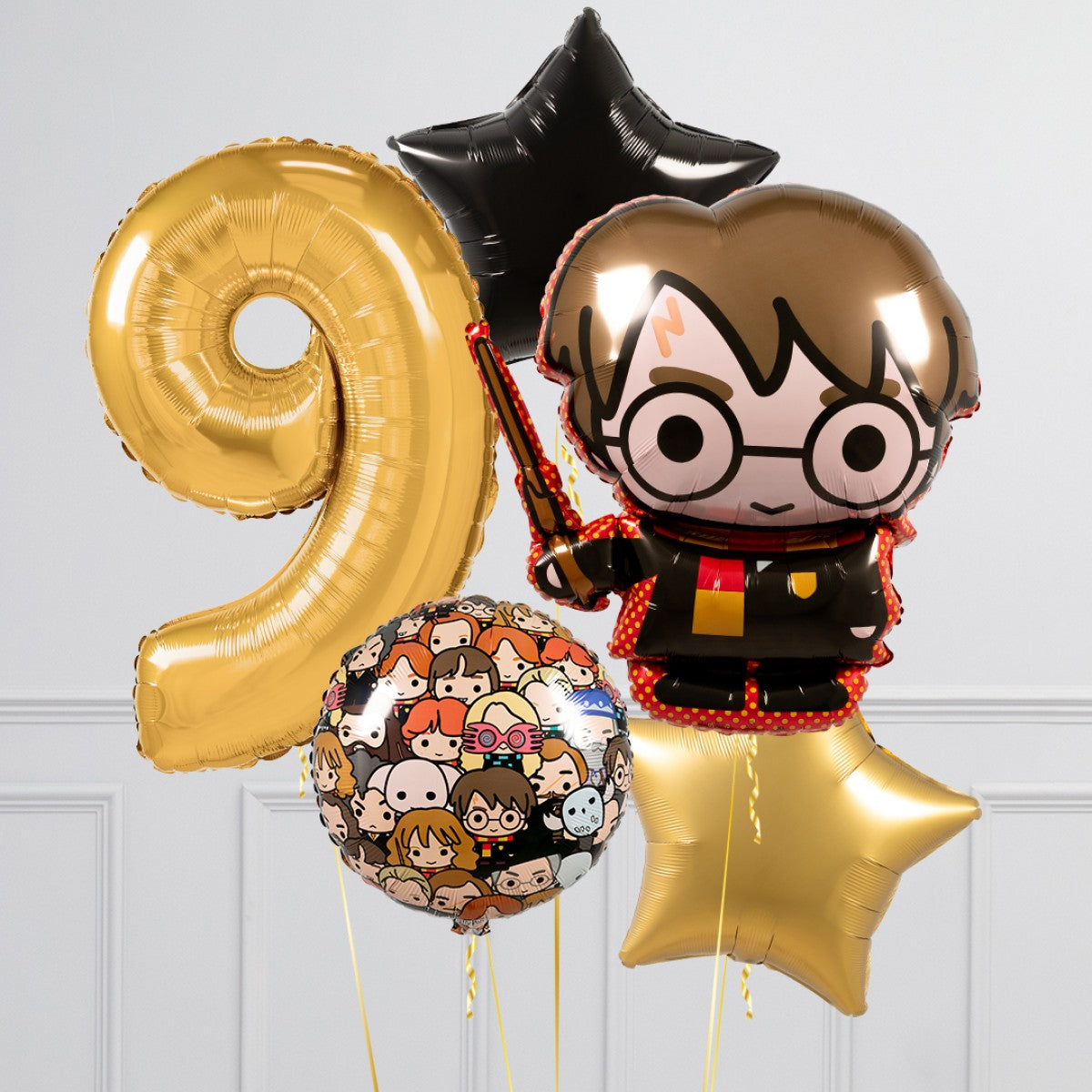 10th HBD Harry Potter Cluster Balloon Bouquet