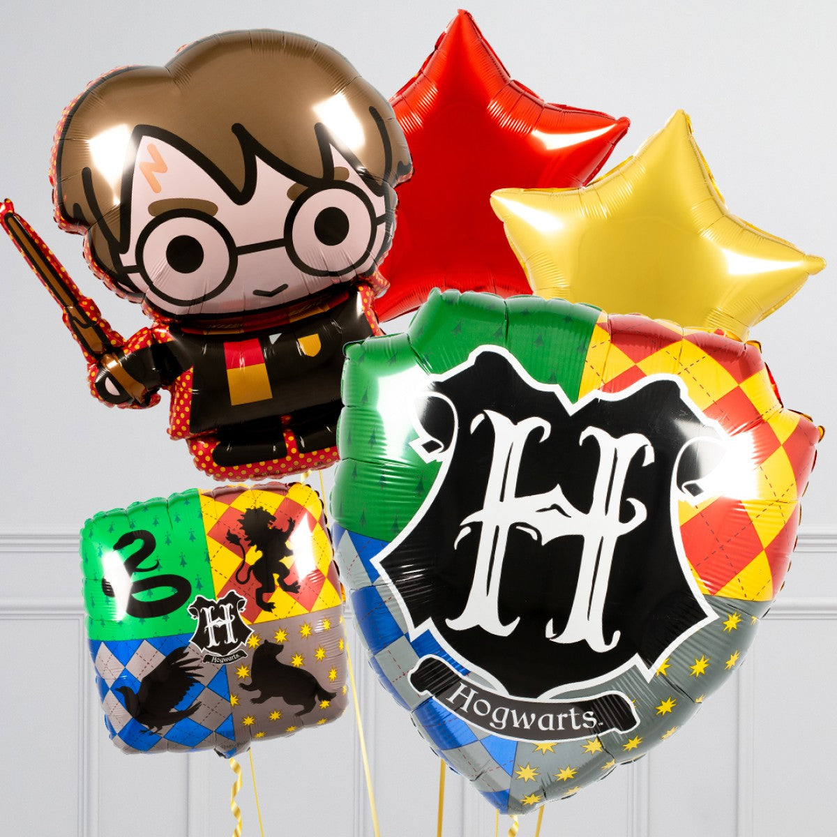5th Birthday Harry Potter Foil Cluster Balloon Bouquet