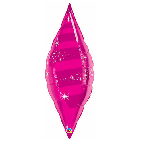 Party Balloon 38" Taper Shape Magenta Foil Balloon